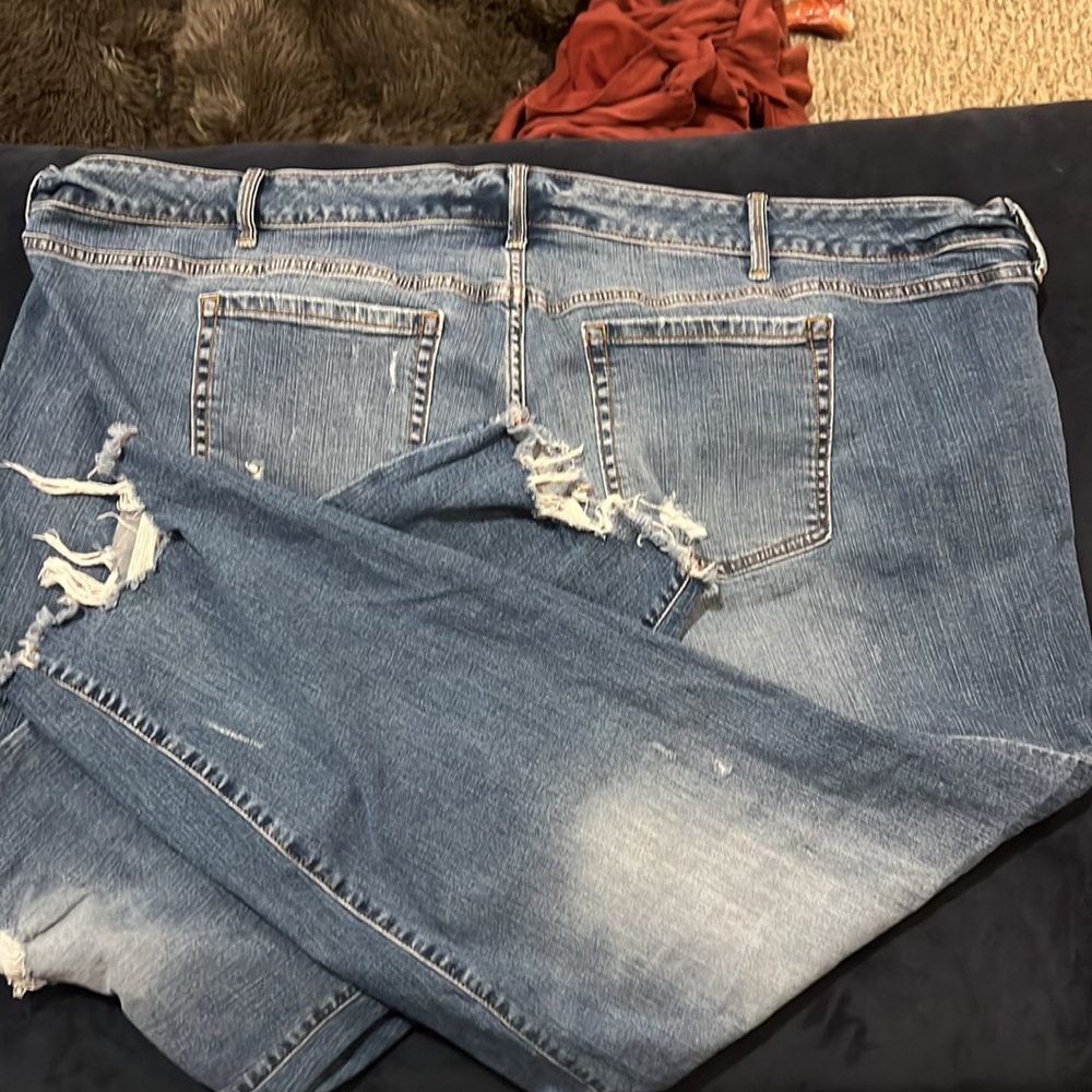 Torrid, distressed, size 30R, boyfriend straight jeans